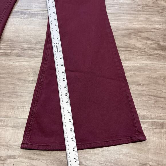 Arizona Jean Co Y2K Flare Extreme Low Rise Purple Denim Jeans Junior Size 15 - Picture 6 of 12